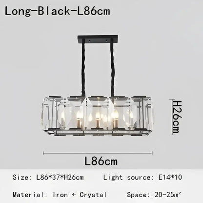 crystal pendant chandelier gold living room light