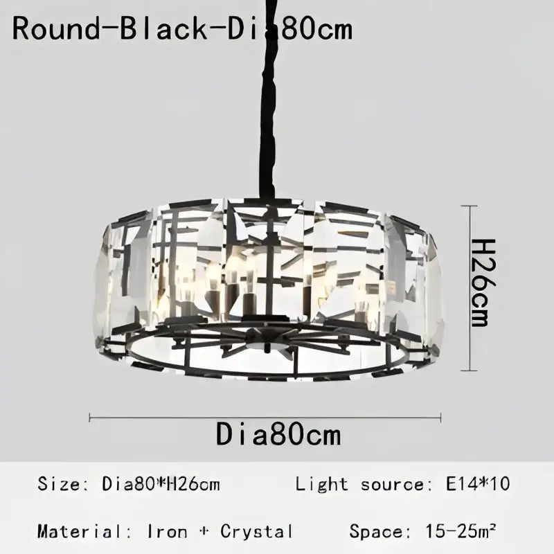 crystal pendant chandelier gold living room light