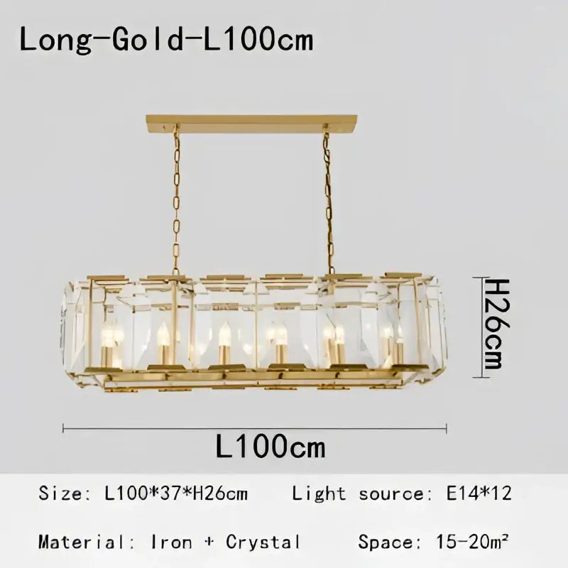 crystal pendant chandelier gold living room light
