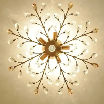crystal tree black chandelier with beads bedroom light