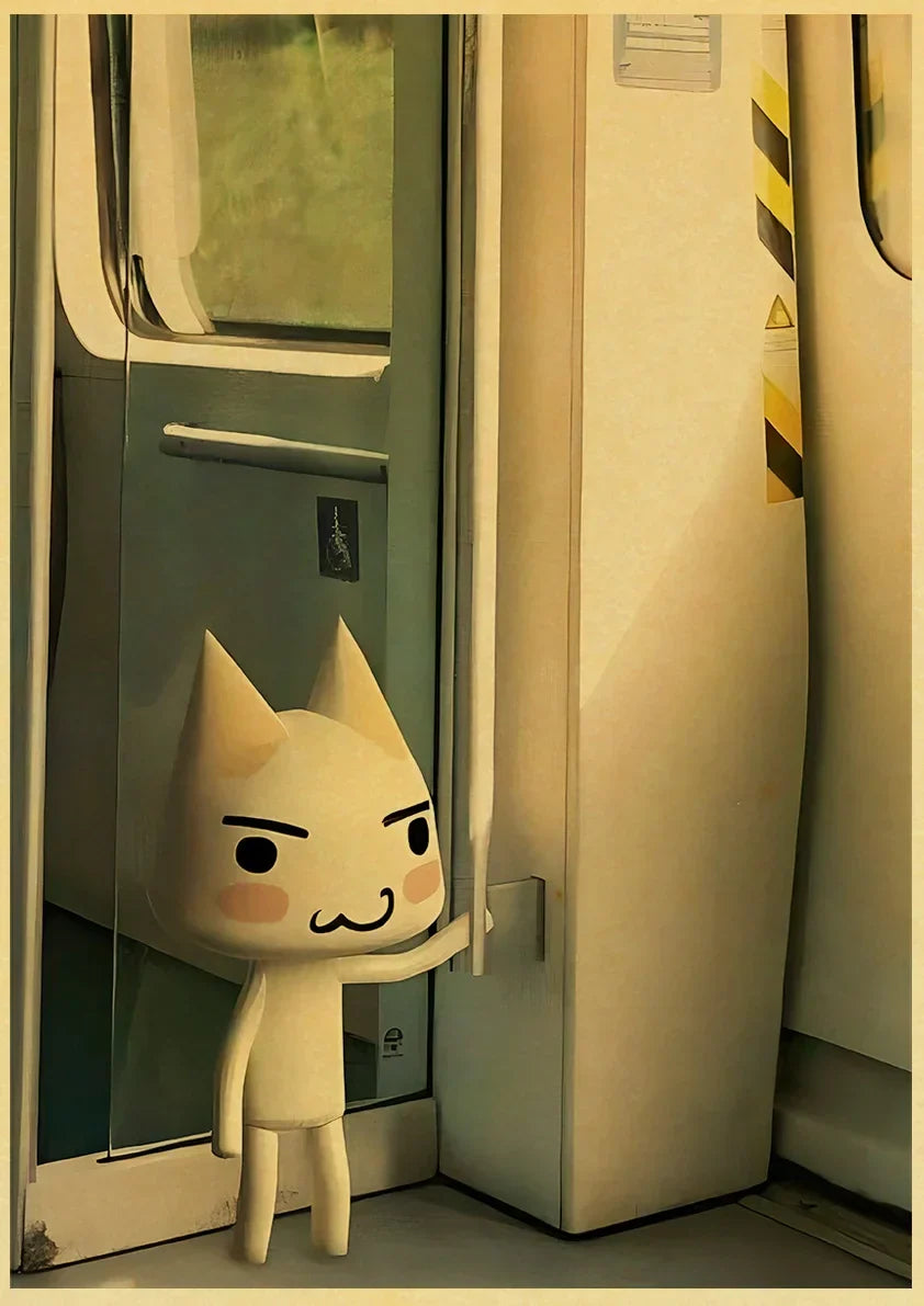 DecorBites™ Cute 3D Cat Poster for Home Decor