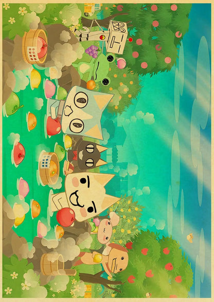 DecorBites™ Cute 3D Cat Poster for Home Decor