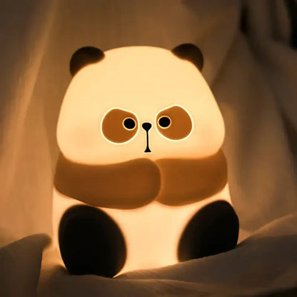 cute panda white & black night light bedroom sleep lamp