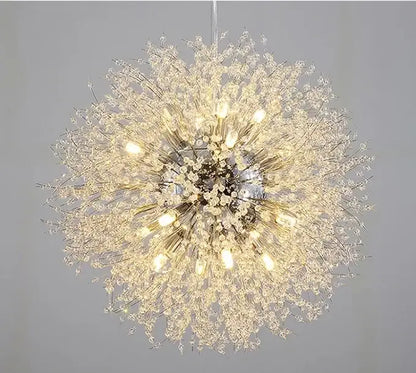 dandelion chandelier gold and crystal living room light