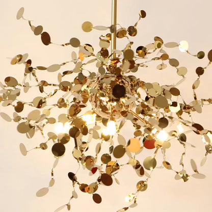 Decorbites dandelion chandelier gold nordic light for dining room