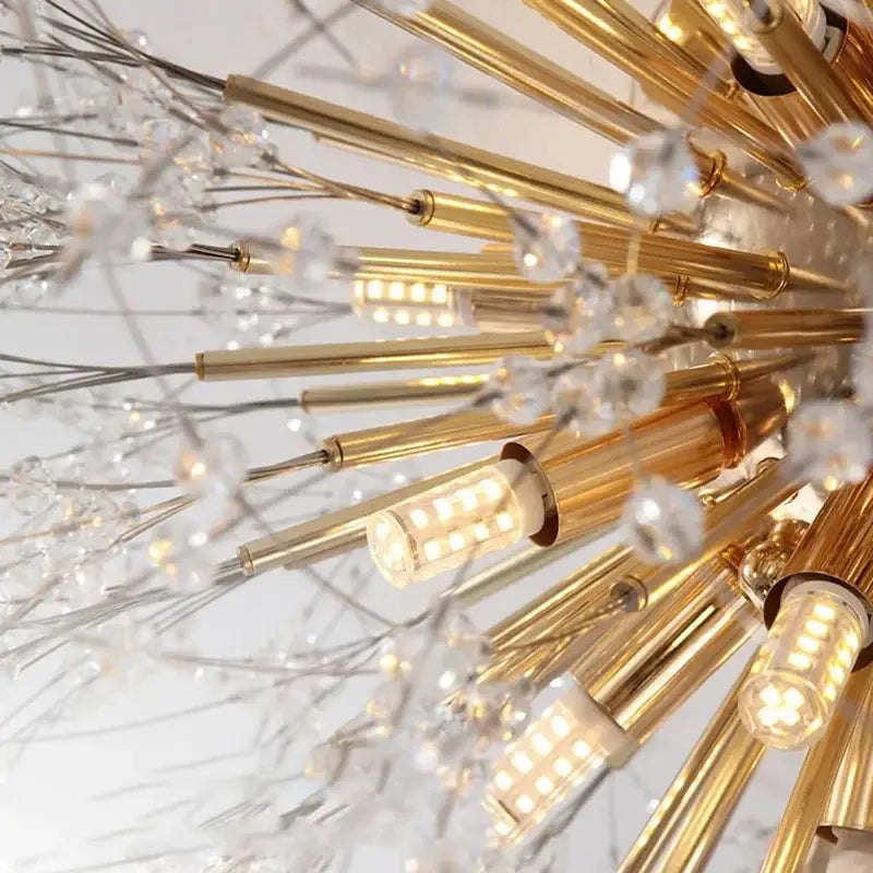 dandelion crystal led ceiling light for living room