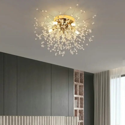 dandelion crystal led ceiling light for living room