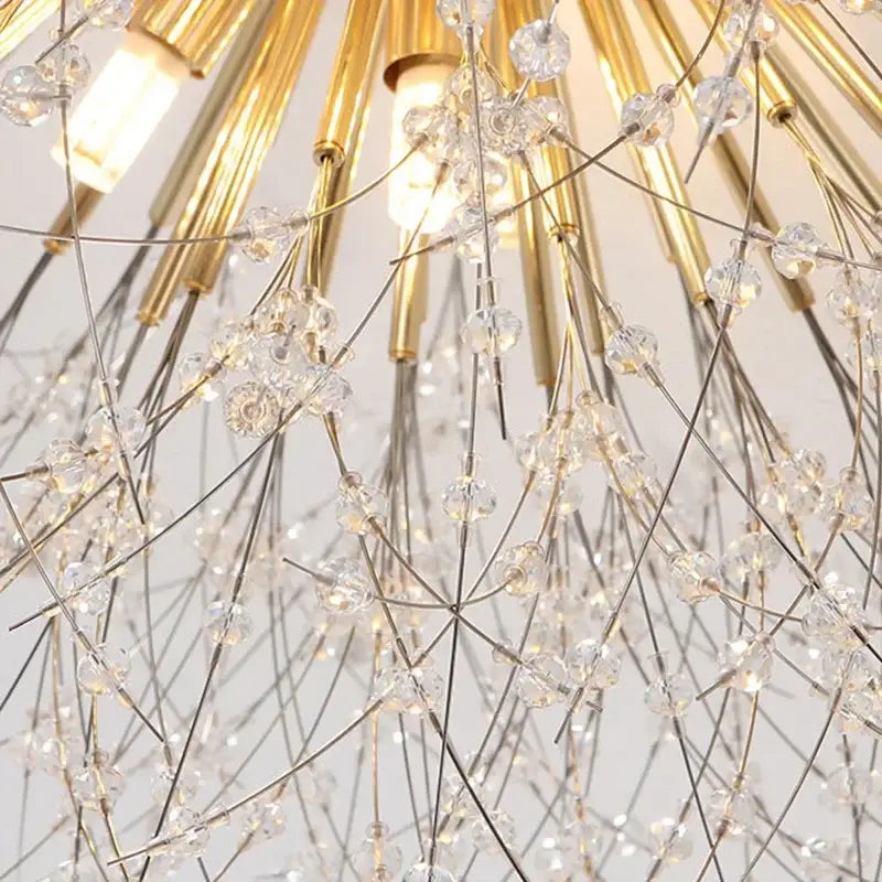 dandelion crystal led ceiling light for living room