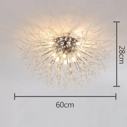 dandelion crystal led ceiling light for living room