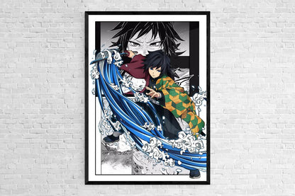 DecorBites™ Demon Slayer Anime Canvas Poster for Home Decor