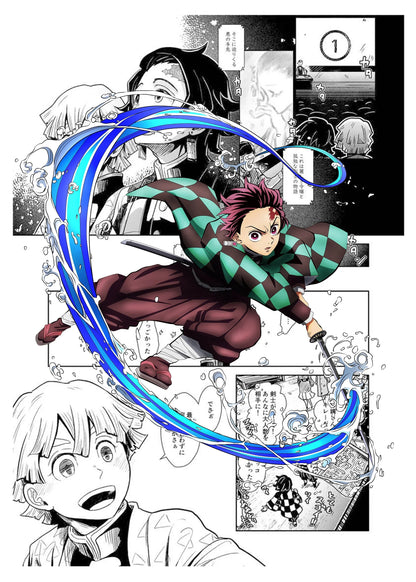 DecorBites™ Demon Slayer Anime Canvas Poster for Home Decor