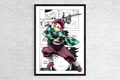 DecorBites™ Demon Slayer Anime Canvas Poster for Home Decor