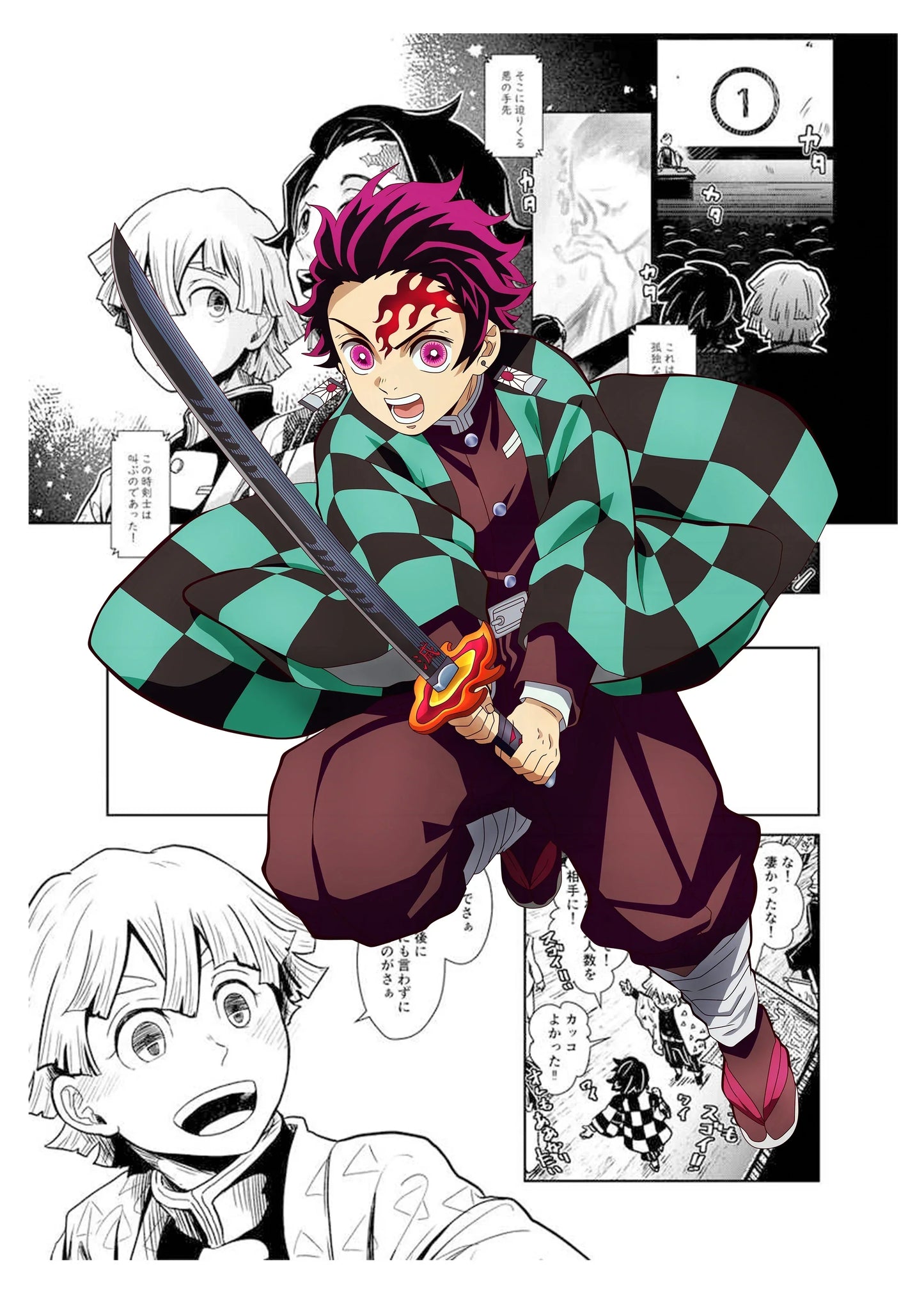 DecorBites™ Demon Slayer Anime Canvas Poster for Home Decor