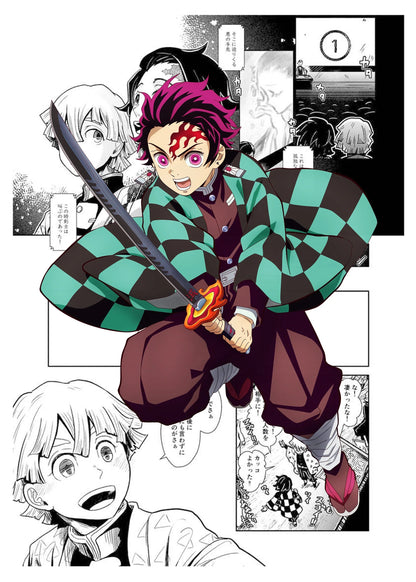 DecorBites™ Demon Slayer Anime Canvas Poster for Home Decor