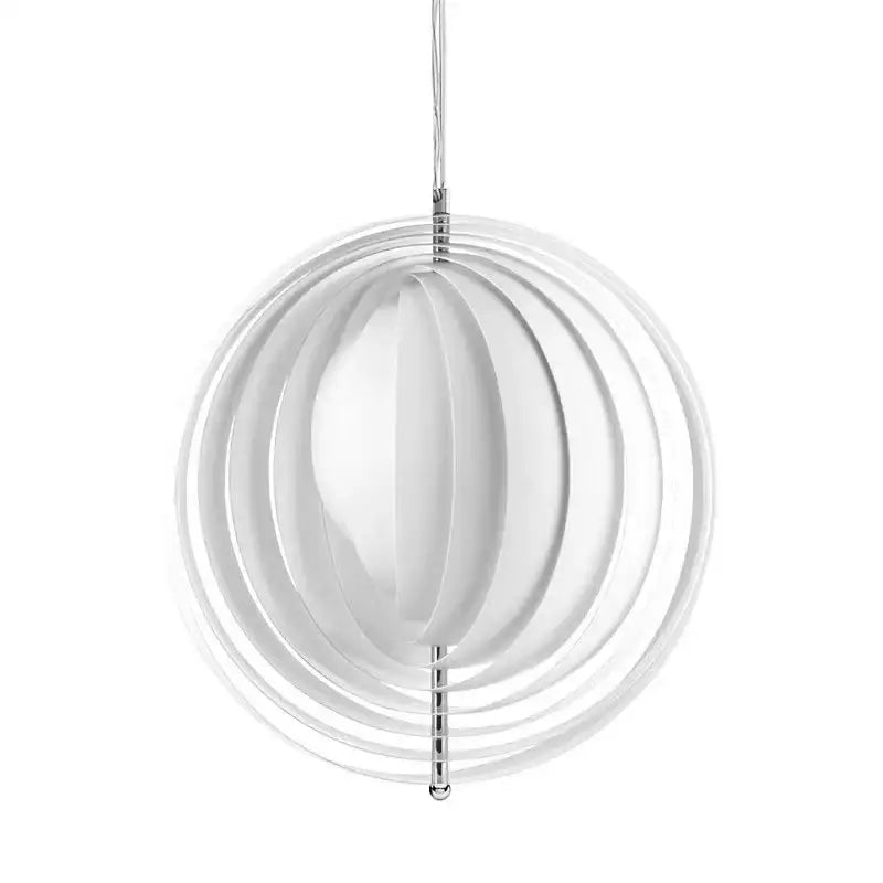 designer moon led chandelier wooden ring dining room light