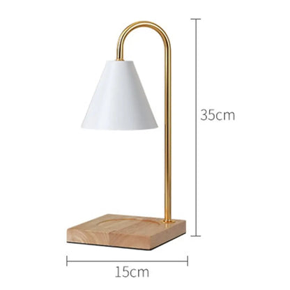 Modern black and gold conical candle warmer lamp bedroom decor