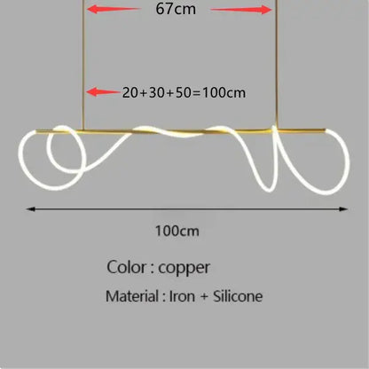 Modern gold nordic hose led ceiling chandelier for living room