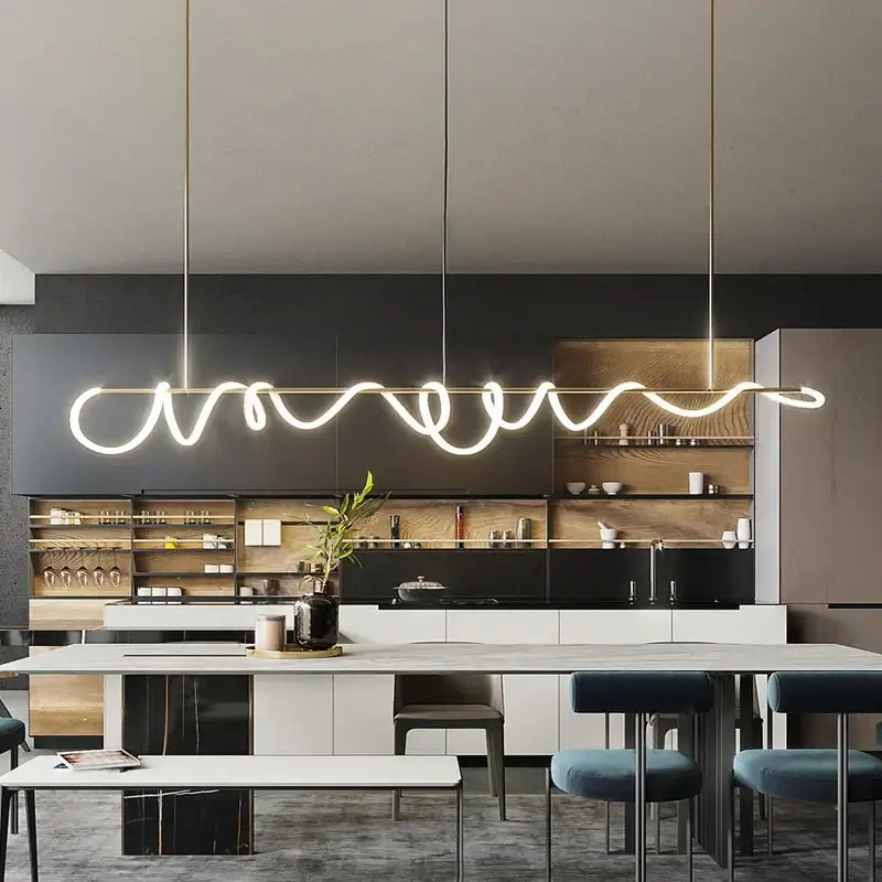 Modern gold nordic hose led ceiling chandelier for living room