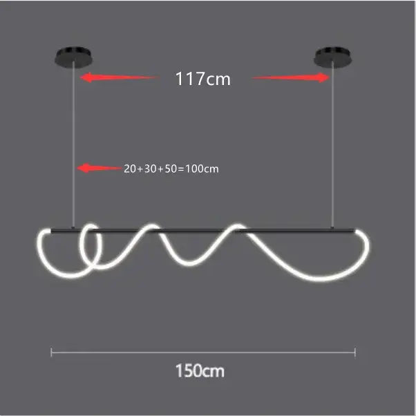Modern gold nordic hose led ceiling chandelier for living room