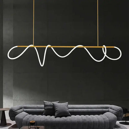 Modern gold nordic hose led ceiling chandelier for living room