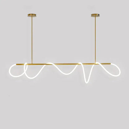 Modern gold nordic hose led ceiling chandelier for living room