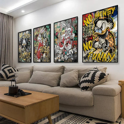 DecorBites™ Disney Marvel Donald Duck Canvas Wall Art