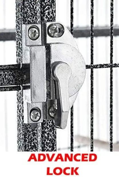 Black metal multi level breeding flight cage for living room perches