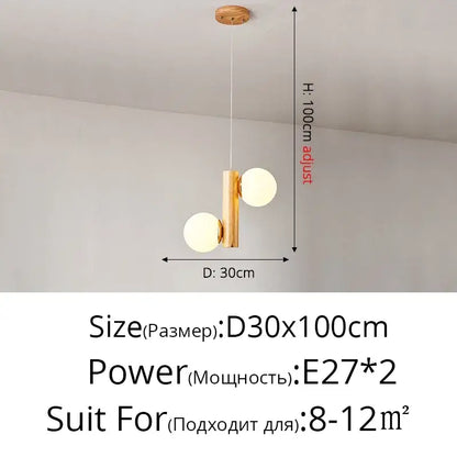 Modern gold bamboo e27 pendant lamp for dining room