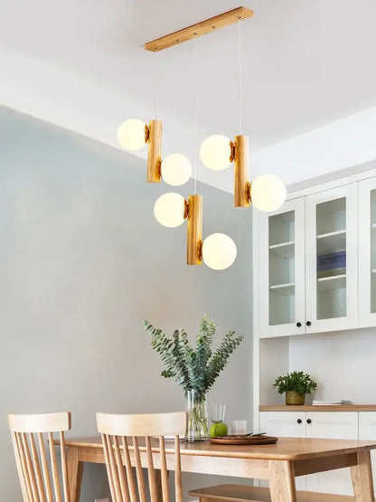 Modern gold bamboo e27 pendant lamp for dining room