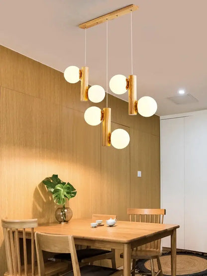 Modern gold bamboo e27 pendant lamp for dining room