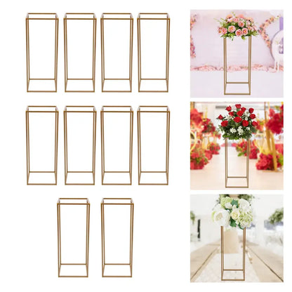Elegant gold wedding flower stand 10 piece wedding flower set