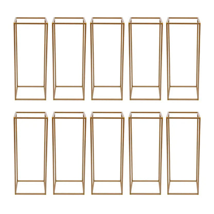 Elegant gold wedding flower stand 10 piece wedding flower set