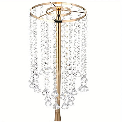 DecorBites™ Elegant Crystal Flower Stand Set for Events