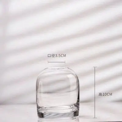 DecorBites™ Elegant European INS Glass Flower Vase