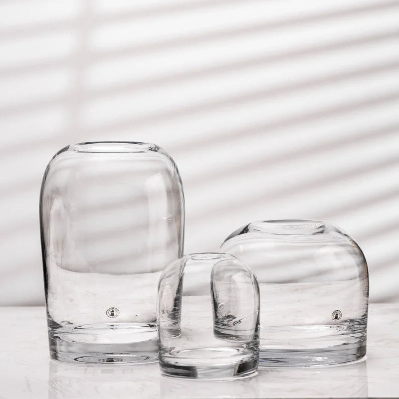 DecorBites™ Elegant European INS Glass Flower Vase