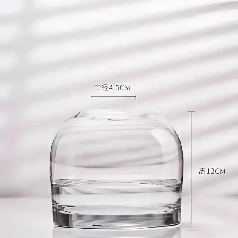 European gray gradient glass flower vase set living room decor