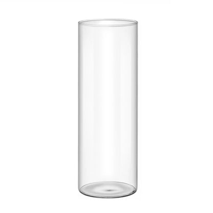 DecorBites™ Elegant Glass Cylinder Vase for Flowers