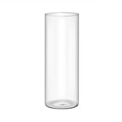 DecorBites™ Elegant Glass Cylinder Vase for Flowers