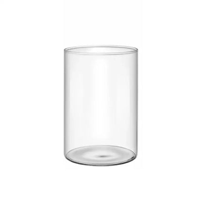Modern clear glass cylinder vase set living room floral decor