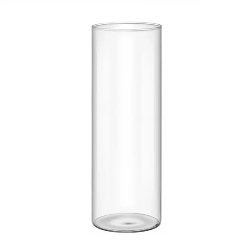 Modern clear glass cylinder vase set living room floral decor