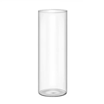 Modern clear glass cylinder vase set living room floral decor