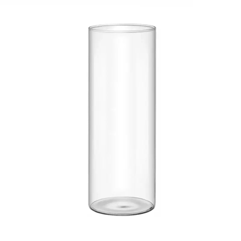 Modern clear glass cylinder vase set living room floral decor