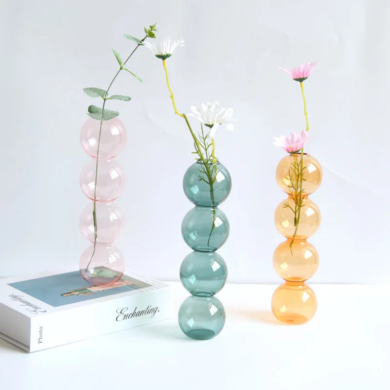 DecorBites™ Elegant Glass Vase Home Decor Accent