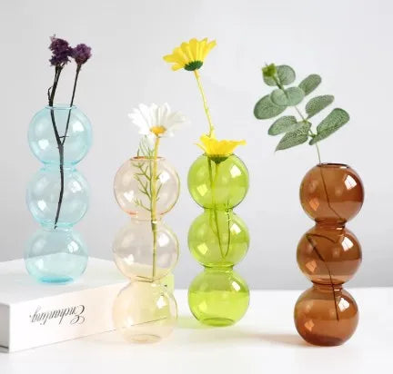 DecorBites™ Elegant Glass Vase Home Decor Accent