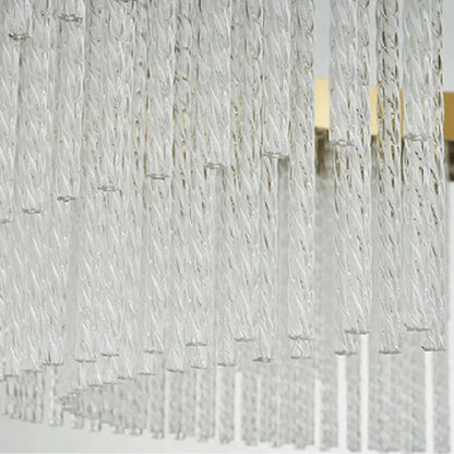 Modern gold luster crystal chandelier dining room pendant light