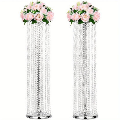 DecorBites™ Elegant Metal Vases for Wedding Decor