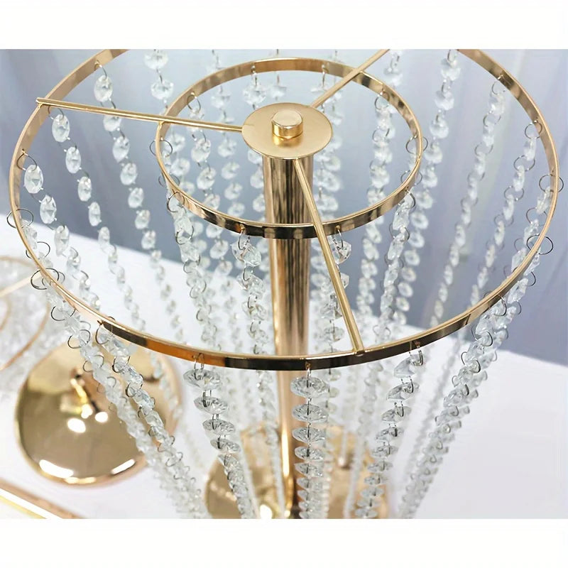 DecorBites™ Elegant Metal Vases for Wedding Decor