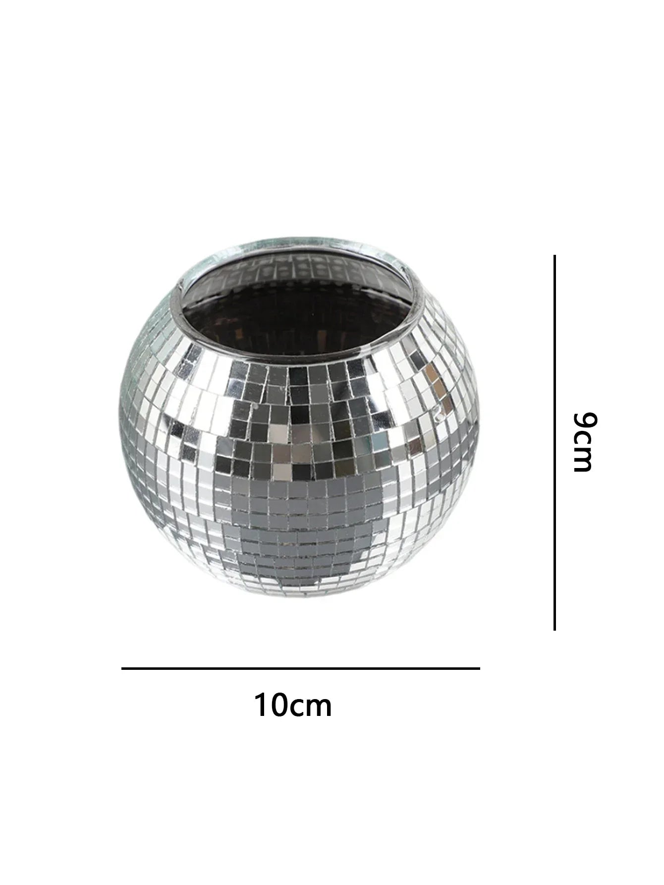 DecorBites™ Elegant Round Glass Vase for Home Decor