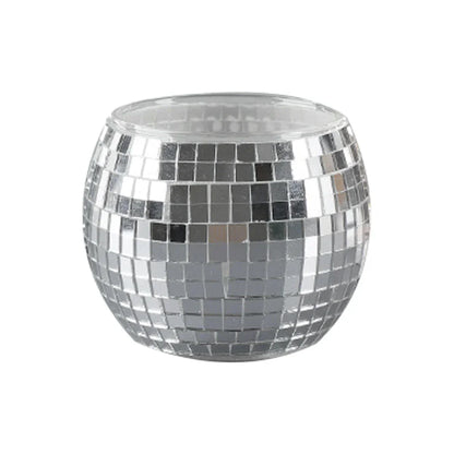 DecorBites™ Elegant Round Glass Vase for Home Decor