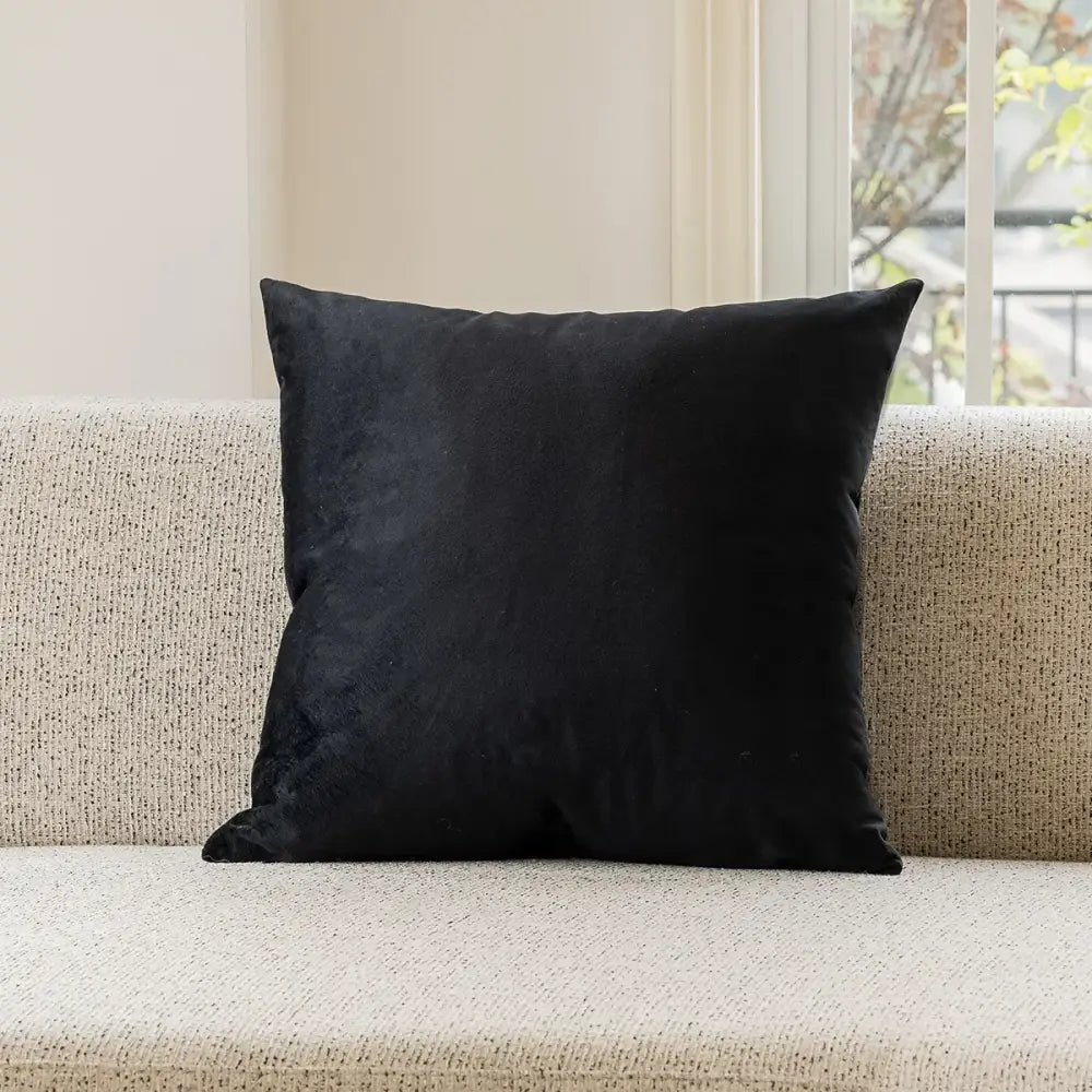 embroidered black & white cushion cover living room pillow